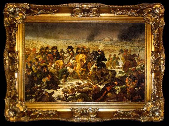framed  Baron Antoine-Jean Gros Napolean on the Battlefield of Eylau on 9 February 1807, ta009-2